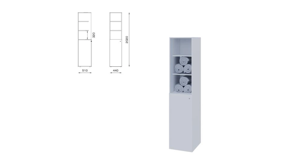 Alsanit regał z płyty wiórowej