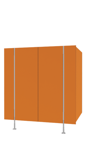 Kabina Alsanit drzwi wahadłowe