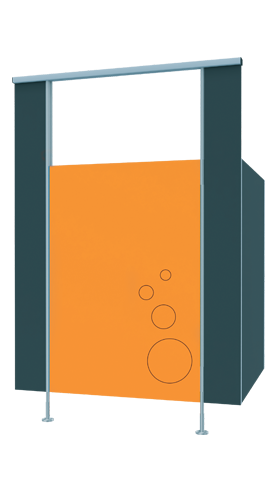 Kabina Aquari wysokie słupki Alsanit